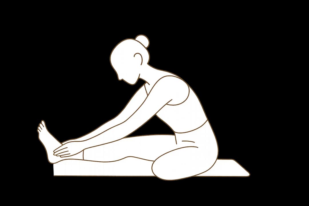 Woman stretching